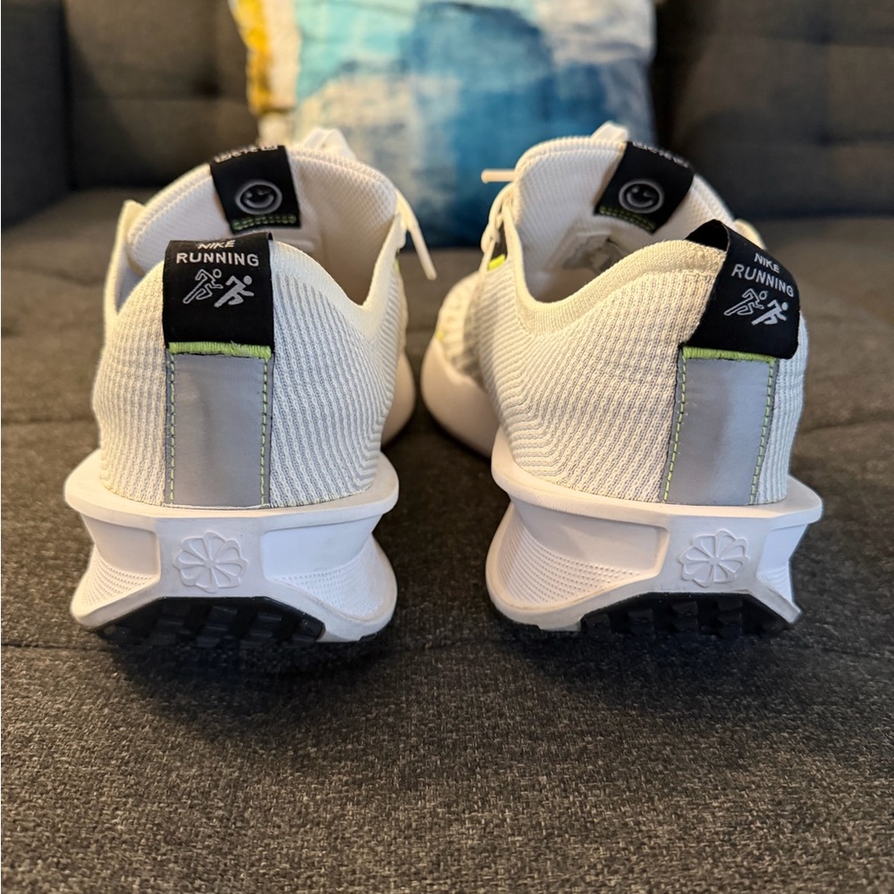 Nike White and Neon Green Athletic Shoes - Picture 3 of 6